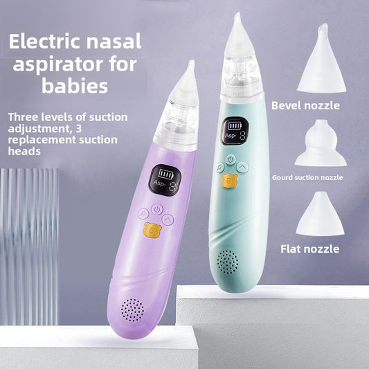 Electric Nasal Aspirator for Newborns & Infants – Gentle Suction, Baby-Safe Silicone, Type-C Rechargeable
